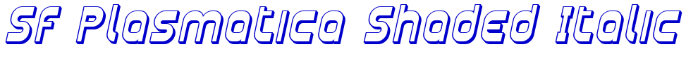 SF Plasmatica Shaded Italic fuente